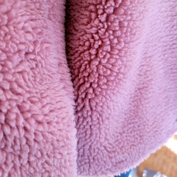 Zara Woman Outerwear Autumn/Winter Pink Faux Fur Teddy Jacket Coat Size L - Picture 7 of 11